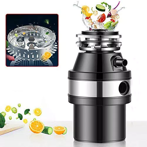 Wangkangyi 370W Elettrico Tritarifiuti da 1 Litro Smaltimento Rifiuti Domestici Tritarifiuti Alimentare