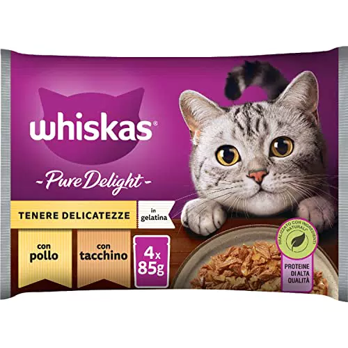 Whiskas Pure Delight Tenere Delicatezze, 52 Bustine