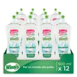 Winni's - Additivo Brillantante Lavastoviglie Ipoallergenico, 500 ml x 12 Confezioni
