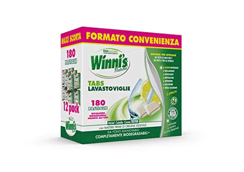 Winni's - Pastiglie per Lavastoviglie, 180 Tabs