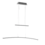 WOFI Lampadario a Sospensione Integriert, 28 W, Argento