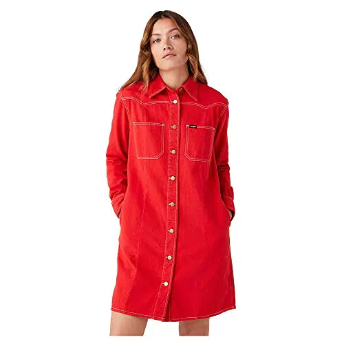 Wrangler Abito Western Dress, Formula Red