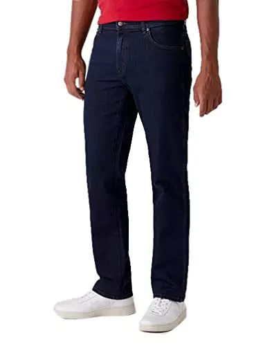 Wrangler Texas Jeans da Uomo, Blu, 30W/34L