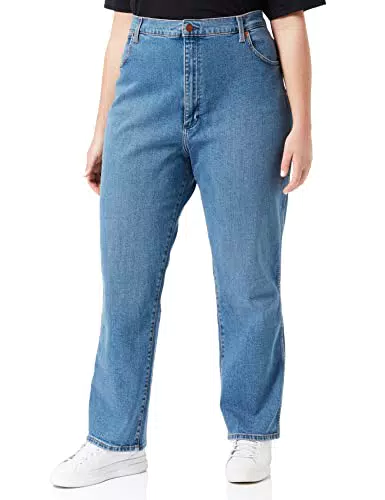 Wrangler Wild West Jeans, Mid Blue, Donna