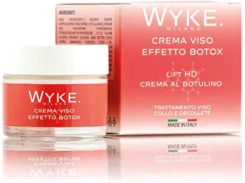 WYKE.MILANO - Crema Viso Collo e Decollete 50 ML Effetto Botox - LIFT HD - CREMA AL BOTULINO - NOTTE E GIORNO