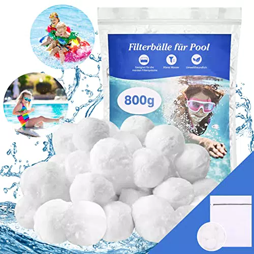 Yepnfro Palline Filtro Piscina, 800g per Sistemi di Filtraggio a Sabbia