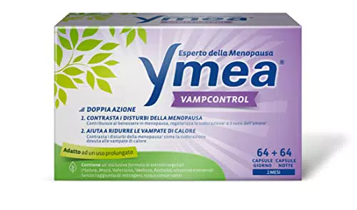 Ymea Vamp Control Integratore Alimentare - Compresse Multivitaminiche per una Progressiva Riduzione delle Vampate di Calore - 128 Capsule
