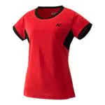 Yonex MAGLIA GIROCOLLO YW0010 BADMINTON DONNA, Rosso tramonto.