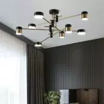 YXXHM- Plafoniera Retro, Lampada Da Soffitto Industriali Vintage 8 Teste in Metallo