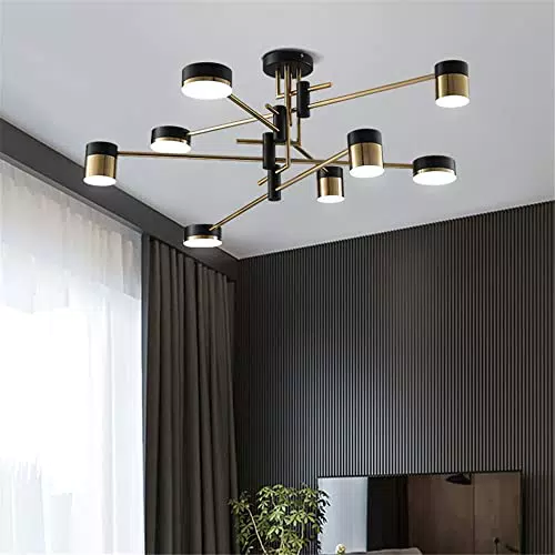 YXXHM- Plafoniera Retro, Lampada Da Soffitto Industriali Vintage 8 Teste in Metallo