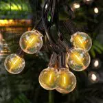 Zorela Catena Luminosa Esterno, 9.5M/30Ft G40 Luci da Esterno Giardino con 25+2 G40 LED Lampadine Infrangibile