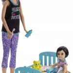 Barbie Skipper Babysitter con Bambina, Lettino e Accessori