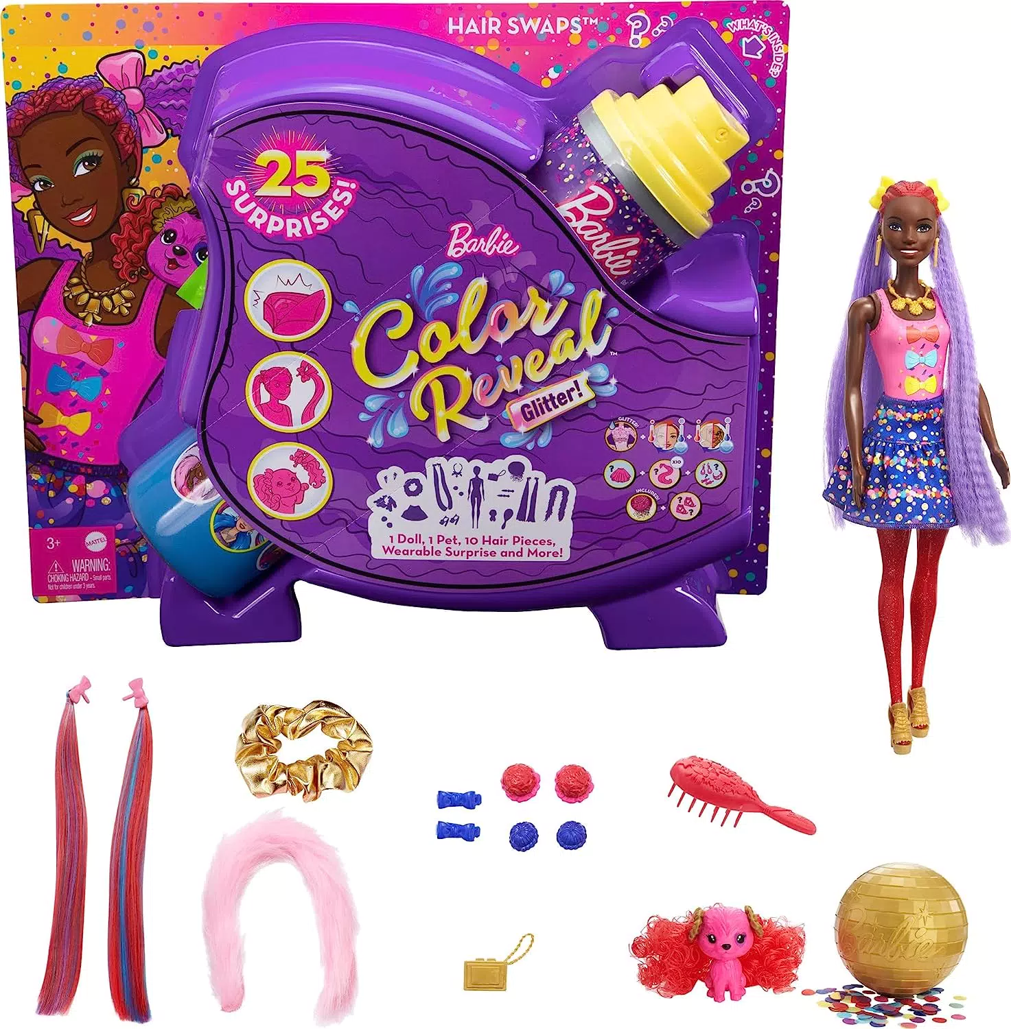 Barbie - Color Reveal Bambola Afroamericana