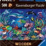 Ravensburger - Puzzle di legno Cottage, 500 Pezzi