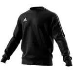 adidas Football felpa senza cappuccio da uomo, nera, XL