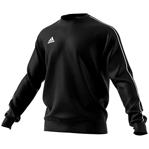 adidas Football felpa senza cappuccio da uomo, nera, XL