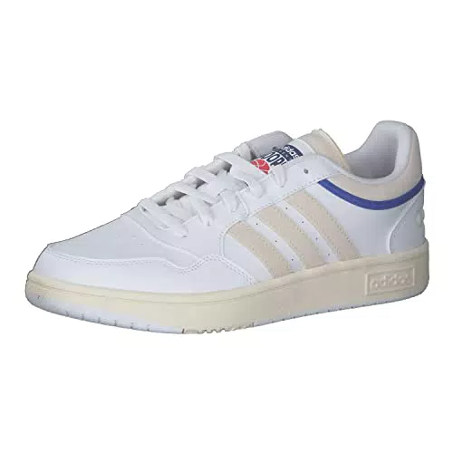 adidas Hoops 3.0, Sneaker Uomo, Ftwr White/Chalk White/Core Black