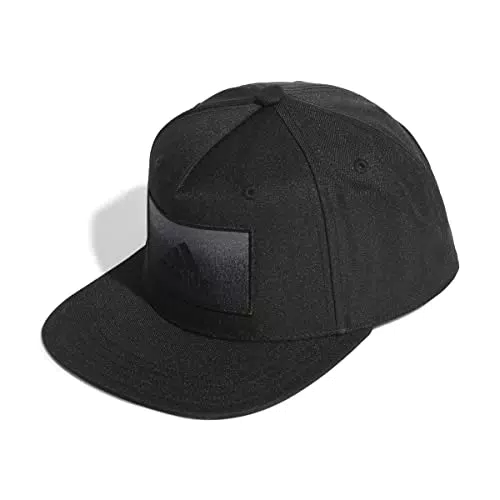 adidas Snapback Logo Cappellino, Black/Black, M