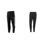 adidas TIRO 21 Pantaloni della Tuta, Nero, L & SQUADRA21, Pantaloni da Allenamento, Nero Bianco, L