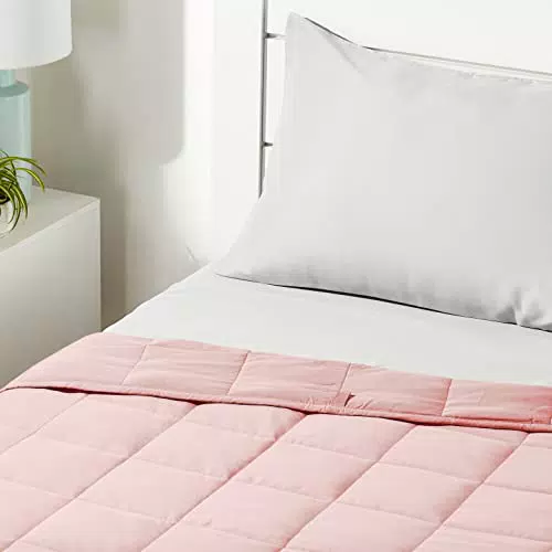 Amazon Basics Coperta ponderata in cotone per bambini, rosa