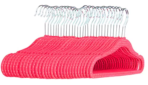 Amazon Basics - Grucce in velluto per bambini, 30 pezzi, Rosa a pois