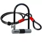 Amazon Basics - Lucchetto per bicicletta, a forma di D