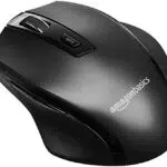 Amazon Basics Mouse wireless ergonomico - DPI regolabile - Nero