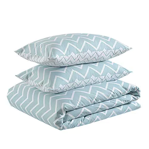 Amazon Basics Parure copripiumino in 100% cotone leggero