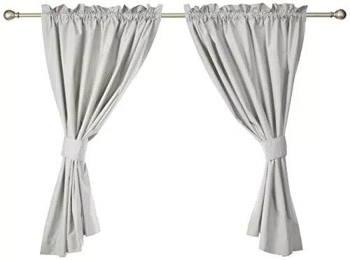 Tenda Isolante Oscurante con 2 fermatenda, 135 x 244 cm, Beige