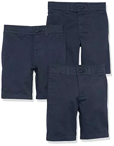 Amazon Essentials Bermuda Senza Pence in Tessuto Stile Uniforme Bambini e Ragazzi