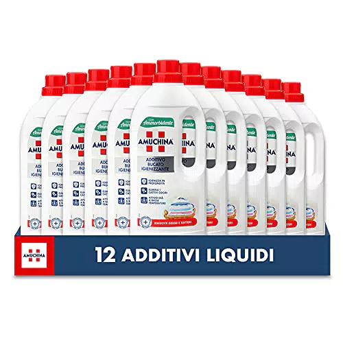AMUCHINA Additivo Igienizzante Lavatrice Liquido con Ammorbidente