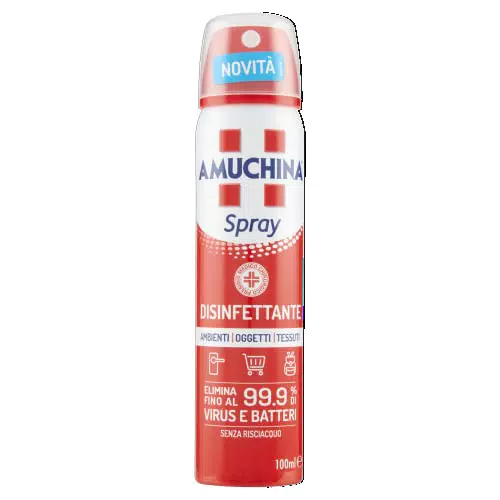 Amuchina Spray Disinfettante Virucida per Ambienti, Oggetti e Tessuti