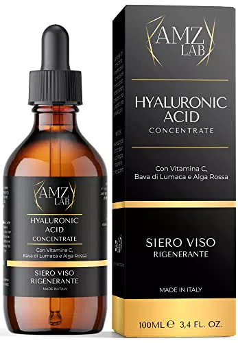 AMZ Siero Idratante con Acido Ialuronico e Vitamina C