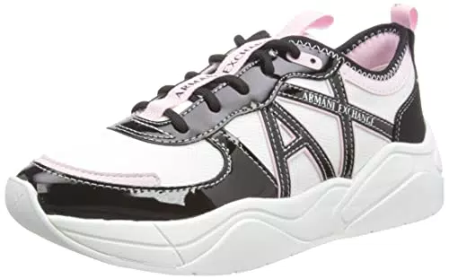 ARMANI EXCHANGE Cher, Side Logo, Colour Contrasts, Scarpe da Ginnastica Donna