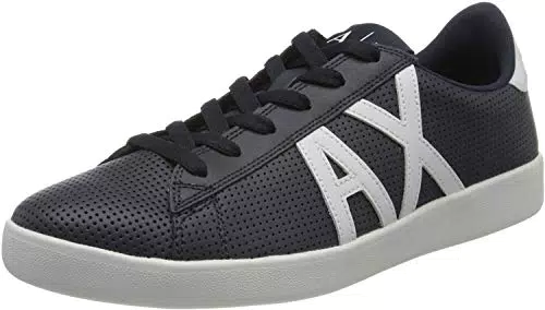 ARMANI EXCHANGE Scarpe da Ginnastica Basse Uomo, blu, 39