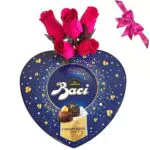 Baci Perugina Confezione Regalo con Rose Rosa Artificiale