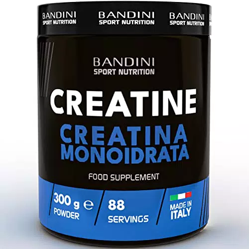Bandini Creatina Monoidrata Micronizzata in Polvere - MERCURIO-FREE - Pura al 100% - Creatine Monoidrate - Include dosatore