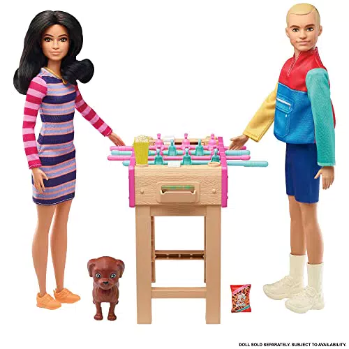 Barbie Playset Serata Giochi con Mini Cucciolo di cane