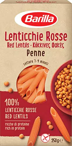 Barilla Pasta di Legumi Penne di Lenticchie Rosse, Ricche di Fibre e Proteine