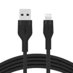 Belkin BoostCharge - Cavo flessibile in silicone da USB tipo C a A, nero