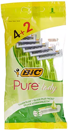 Bic - Rasoi monouso Pure 3, confezione da 4 + 2
