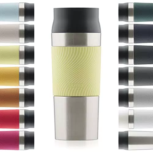 Blumtal Tazza Termica Caffe da Viaggio, Travel Mug con Chiusura Ermetica per Bevande Calde 4 Ore e Fredde 8 Ore