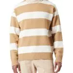 BOSS Apster Maglieria Uomo, beige/bianco, L