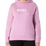 BOSS Donna C_Edelight_1 Felpa con cappuccio, Open Pink696