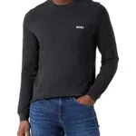 BOSS Felpa Lavorata a Maglia, grigio, M