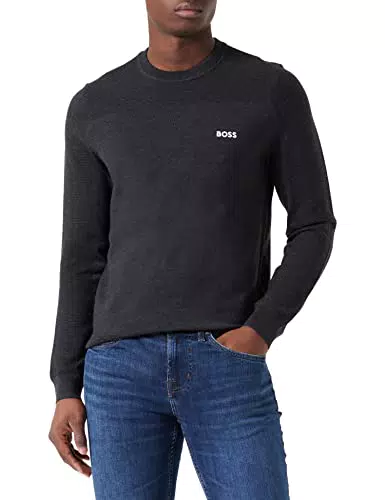 BOSS Felpa Lavorata a Maglia, grigio, M