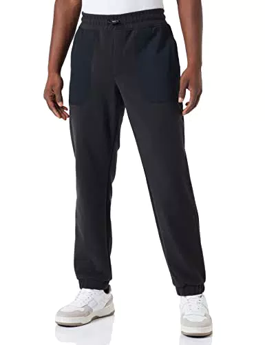 BOSS Sefleece Jersey_Pantaloni, Black, L Uomini