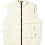 Calvin Klein GILET PUFFER IN NYLON CRINKLE, Beige, XXL