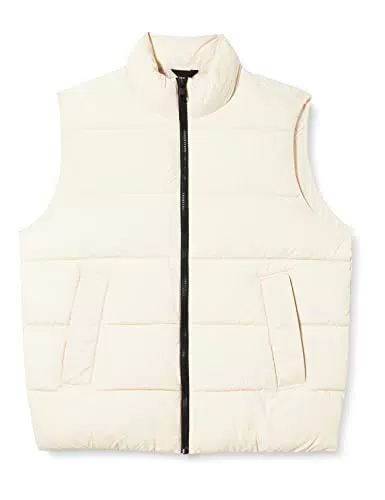 Calvin Klein GILET PUFFER IN NYLON CRINKLE, Beige, XXL