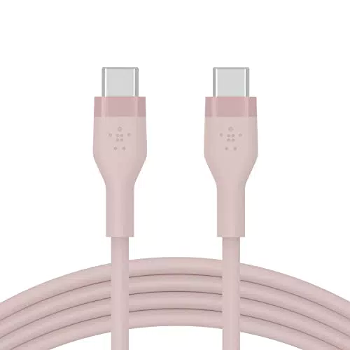 Cbl Silicone USB-C X2 1M rose
